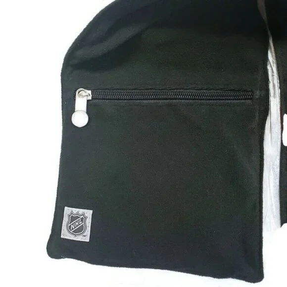 NHL Atlanta Thrashers Jersey Fleece Lined Scarf Hidden Zip Pocket Game Day White - Picture 2 of 2